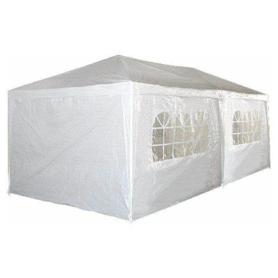 Bc-elec - 5300-0001 GAZEBO - PADIGLIONE TENDA DA PARTY IN GIARDINO - TENDA DA GIARDINO - TENDONE DELLA BIRRA DA 3X6 M RESISTENTE ALL'ACQUA - Blanco