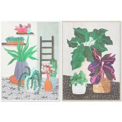 Quadro Tela (2 pcs) (52 x 2.7 x 72 cm) - Dkd Home Decor características