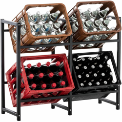 Scaffale Porta Casse di Bibite Lennert Nero L precio