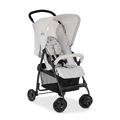 Hauck Disney Passeggino Sport Leggero, 5.9 kg, Pieghevole Piccolo, Grande Cesto Portaoggetti, Posizione Nanna, Cappota Parasole, 18 kg Portata, Pooh E