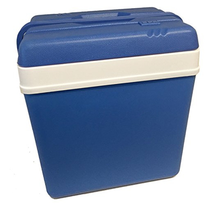 Borsa termica 24 litri von JEMIDI isolante Box Borsa frigo grande in blu/bianco Borsa Termica Frigo blu/bianco