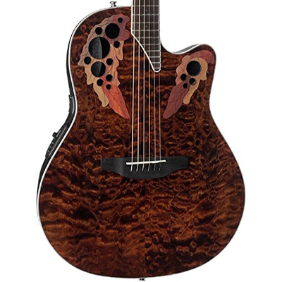 Ovation Celebrity Elite Plus - Super Shallow - Tiger Eye CE48P-TGE …