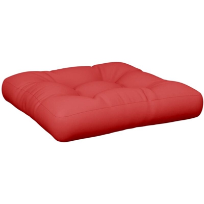 Cuscino per Pouf su Pallet Rosso in Tessuto - Rosso - Vidaxl