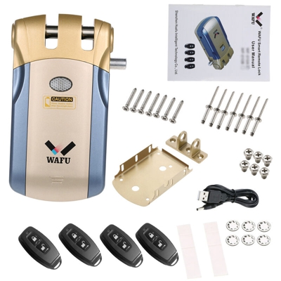 WAFU WF-018U Blocco telecomando senza fili di sicurezza Blocco intelligente senza chiave invisibile in lega di zinco Metallo iOS Android APP Sblocco