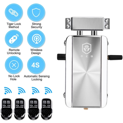 Blocco telecomando intelligente Sicurezza antifurto invisibile Supporto serratura porta di casa Blocco interruttore telecomando Interruttore pulsante