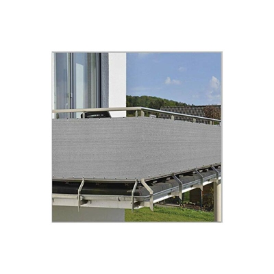 HENG FENG 90 x 400cm Frangivista e Telo Frangivento per Balconi HDPE 180 g/m² Protezione UV Resistente al Vento per Patio Giardino con Fascette Beige