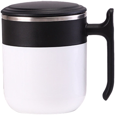 Asupermall - Tazza autoagitante da 300 ml con coperchio Tazza da caffe a induzione termica Tazza da caffe elettrica in acciaio inox automiscelante