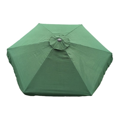 Telo di ricambio per ombrellone - 6 stecche - 2m - Impermeabile - Protezione UV - Tessuto di ricambio - Verde