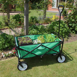 MonsterShop - Carrello da Giardino Pieghevole per Giardinaggio e Camping Capacità 70kg con Tessuto Impermeabile precio