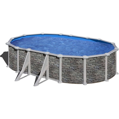 Piscina fuori terra Salento ovale 610x375x120 cm > kit piscina base