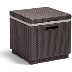 201310 Ice Cube, Sgabello frigorifero in plastica, colore: Marrone - Allibert en oferta