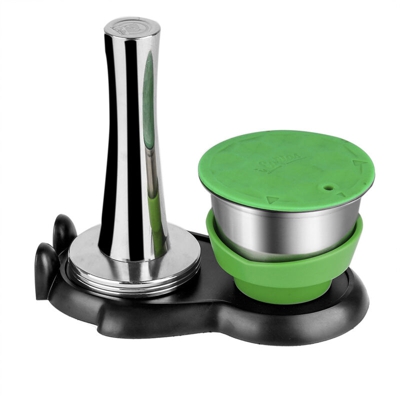 Capsule in acciaio inox Hammer Capsule Base Set Capsule caffe Accessorio per macchina da caffe Riutilizzabile Semplice Sicuro Comodo Rapido Accessori