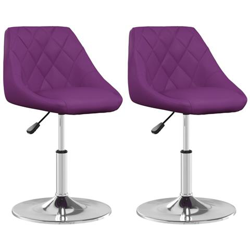 Sedie Da Pranzo 2 Pz Viola In Similpelle en oferta