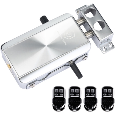 Kit serratura porta di casa Telecomando Entrata senza chiave Serratura elettronica Versione silenziosa Sistema di controllo accessi con catenaccio