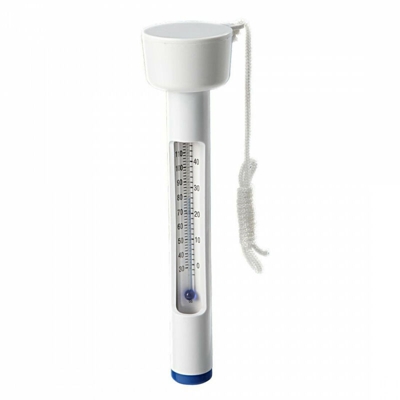 Termometro galleggiante bianco per piscina 19 cm