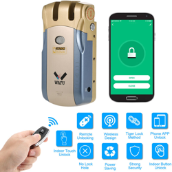 WAFU HF-010W WiFi Smart Door Lock Tuya / SmartLife Lock Security Invisibile Keyless Entry Serratura elettronica intelligente Casa Smart Remote características