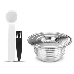 Capsule di caffe in acciaio inox Capsule di caffe ricaricabili con sostituzione della spazzola del cucchiaio per le macchine Bialetti precio