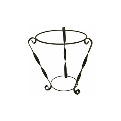 IMEX EL ZORRO Vaso battuto, Ferro battuto, Nero 35x35x38 cm Nero