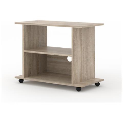 Yogi Mobile Basso Per Tv, Con Ruote, 80 Cm, Colore: Rovere Sonoma