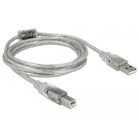 83894 cavo USB 2 m USB 2.0 USB A USB B Trasparente