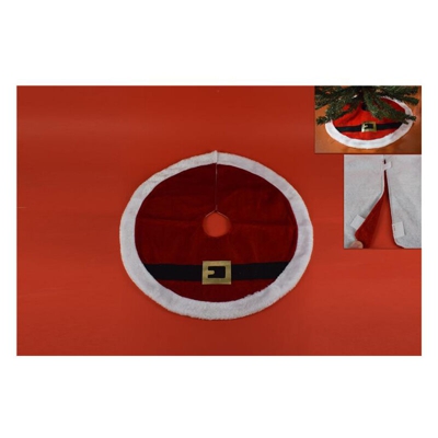 Tappeto per Albero di Natale Diametro 52 cm Decoro Vestito di Babbo Natale TAPPETO ALBERO D.52 BABBO NATALE | PZ
