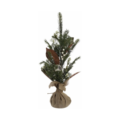 Albero di Natale PVC Lino (24 x 24 x 60 cm) - Dkd Home Decor