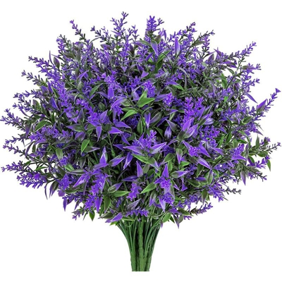 9 pezzi di lavanda artificiale viola pianta artificiale fiore viola adatto per la casa reception ufficio decorazione terrazza o decorazione di nozze