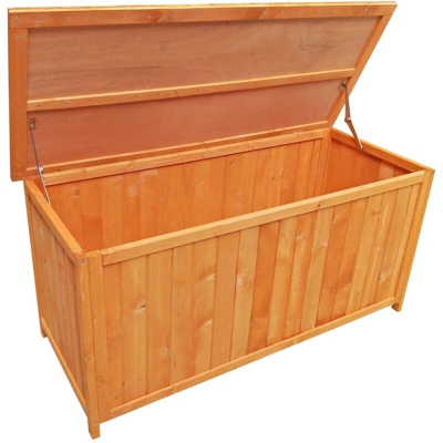 Scatola box contenitore baule da esterno giardino 127x55x60 cm