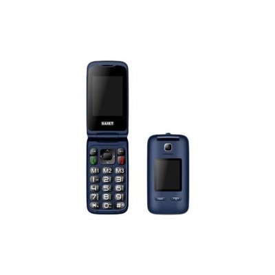 Vista Senior Phone Dual Sim Display 2.4 '' Slot MicroSD con Tasti Grandi + SOS Fotocamera Colore Blu - Italia