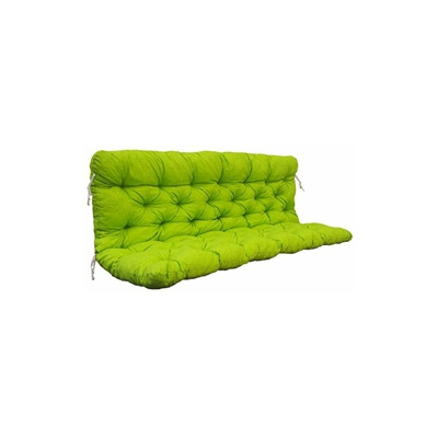 Ambientehome Made in Europe Cuscino per mobili da Giardino, Verde/Giallo