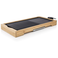 Barbecue Elettrico Grill in Legno Bambu' XL da Tavolo Griglia 51x25cm 2000W características