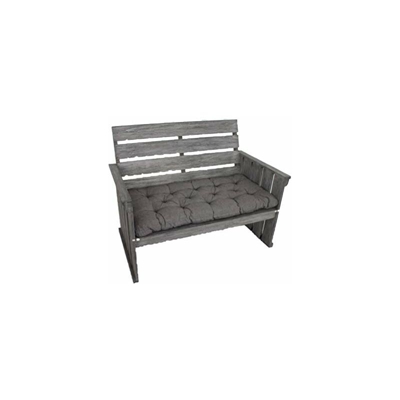 Ambientehome Set di 2 Cuscini per Panca, Grigio Chiaro, 113 x 55 x 10 cm
