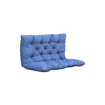 Ambientehome Cuscino per panca, 100 x 98 x 8 cm, blu/grigio