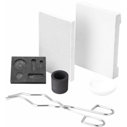 6 pezzi Set di crogioli di grafite Set di lingottiere Kit di fusione per torce di grafite Alta temperatura e resistente alla corrosione per metalli en oferta