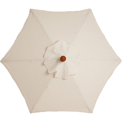 Telo di ricambio per ombrellone - 6 stecche - 2m - Impermeabile - Protezione UV - Tessuto di ricambio - Beige