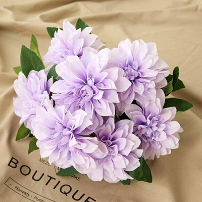 10 teste di dalia fiori finti fiori artificiali dalia fiori finti per la casa festa di nozze forniture per ufficio viola