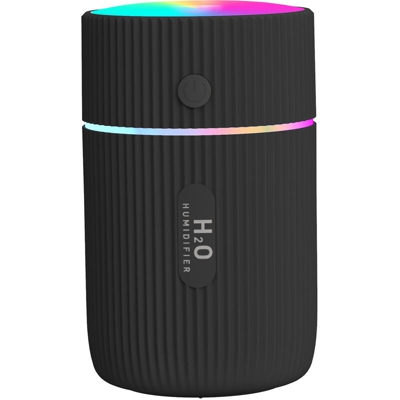 Umidificatore daria silenzioso con luce notturna a 3 colori, con 2 modalità nebbia regolabili, adatto per camera da letto, ufficio, auto, casa del