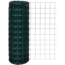 YOUTHUP Recinzione Euro in Acciaio 25x1,7 m Verde - Verde en oferta