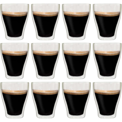 Bicchieri a Doppia Parete per Latte Macchiato 12 pz 370 ml precio