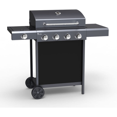 Barbecue BBQ gas acciaio inox 4+1 bruciatori ripiani Chimichurri