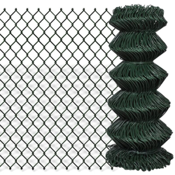 YOUTHUP Recinzione a Rete in Acciaio 0,8x25 m Verde - Verde en oferta
