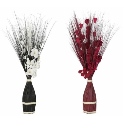 Mazzo Fiori Fibra di cocco (30 x 30 x 100 cm) - Dkd Home Decor