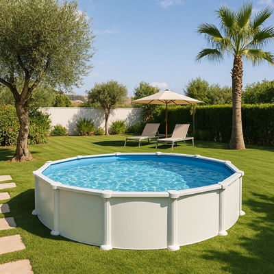 Piscina fuori terra Atlantide rotonda 460 cm > kit piscina base
