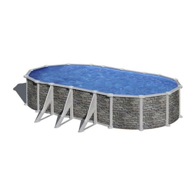 Piscina fuori terra Salento ovale 730x375x120 cm > kit piscina base