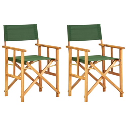 Sedie da Regista 2 pz in Legno Massello di Acacia Verde características