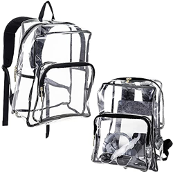 Allowish Asablve Zaino trasparente, Borsa Trasparente Trasparente Resistente 25L, per Scuola, Sport, Lavoro, Stadio, Viaggi di Sicurezza, College en oferta