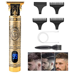 VUENICEE Tagliacapelli Uomo Professionale,T-Blade 0mm Tagliacapelli Taglierina Barbiere Barba,Impermeabile USB Ricaricabile Schermo LED Digitale Elett características