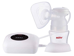 Nuby - Tiralatte Elettrico Con Display Digitale E 4 Programmi Di Estrazione - Portatile E Facile Da Usare - Con Contenitore Raccogli Latte, Bianco en oferta