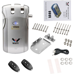 WAFU HF-018W Serratura elettronica intelligente WiFi Tuya / SmartLife Lock Telecomando invisibile Porta senza chiave Serratura in lega di zinco en oferta
