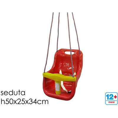 Seduta Integrale Seggiolino Con Funi X Altalena Dondolo Baby Bambini Anticaduta